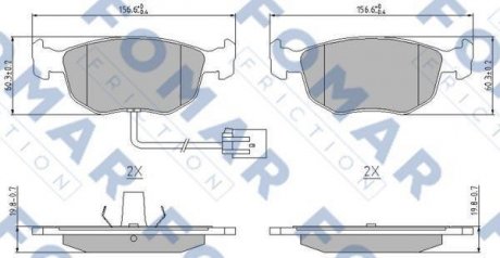 Тормозные колодки FOMAR FO905181