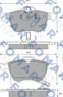 Тормозные колодки.) FOMAR FO918881