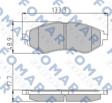 Тормозные колодки.) FOMAR FO923181