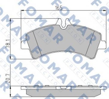 Тормозные колодки.) FOMAR FO923681