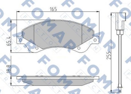 Тормозные колодки.) FOMAR FO925181