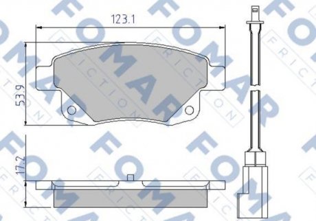 Тормозные колодки.) FOMAR FO925281