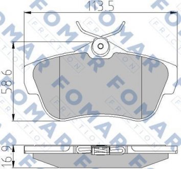 Тормозные колодки.) FOMAR FO930381