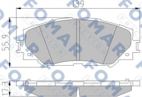 Гальмівні колодки (набір) FOMAR FO932781 (фото 1)