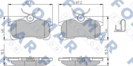 Тормозные колодки.) FOMAR FO992581
