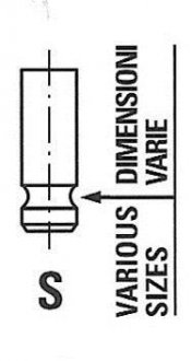 Клапан впускний R6641/SNT LEXUS/TOYOTA FRECCIA R6641SNT