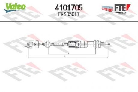 Трос сцепления FTE 4101705