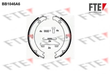 Гальмівні колодки ручного гальма FTE BB1046A6