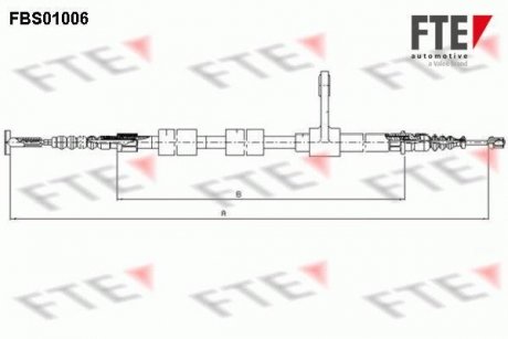 Трос ручного гальма FTE FBS01006