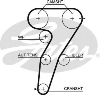 Ремінь ГРМ Gates 5469XS