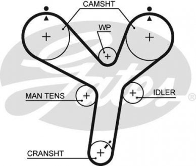 Ремень ГРМ Gates 5536XS