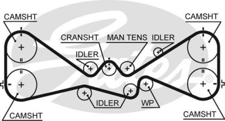 Ремінь ГРМ Gates 5612XS (фото 1)
