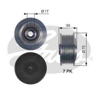 Шкив генератора Gates OAP7119 (фото 1)