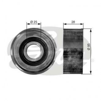 Паразитный/ведущий ролик, поликлиновый ремень Gates T36015 (фото 1)