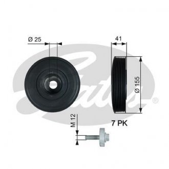 Шкив Gates TVD1017A