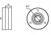 Ролик приводного ремня Audi A4/B5, VW Passat B5, Skoda Superb 1.6-2.0 -05 (выр-во) GMB GTA0350 (фото 4)
