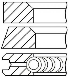 Кільця OM601-602, 89.7mm DB208-410 GOETZE 0874312000