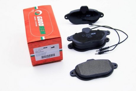 Тормозные колодки перед. Jumpy/Scudo/Expert 96- (Bendix) GOODREM RM1118