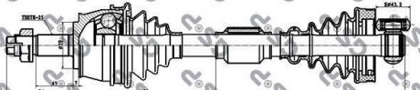 Привідний вал GSP 202003 (фото 1)