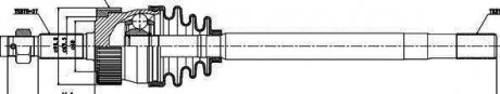 Привідний вал GSP 216003 (фото 1)