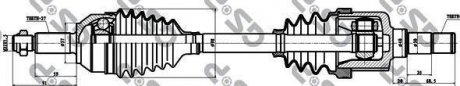 Привідний вал GSP 218143 (фото 1)