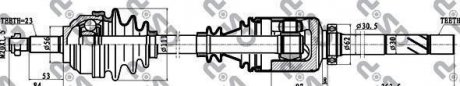 Привідний вал GSP 250268