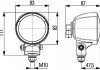 Фара рабочего освещения HELLA 1G0996176041 (фото 3)