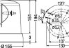 Пробесковый маячок HELLA 2RL008061101 (фото 2)