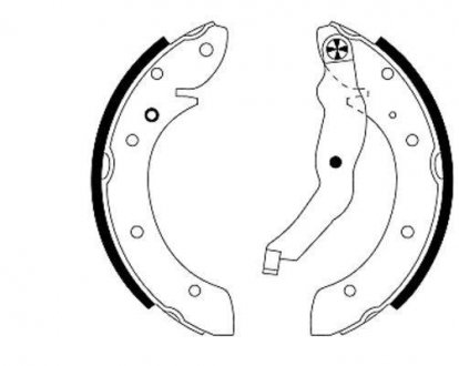 Колодки ручного тормоза E36 1.6 1.8 HELLA 8DB355001-241