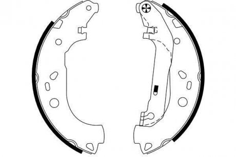 Гальмівні колодки (набір) HELLA 8DB355002731