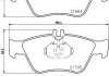 Тормозные колодки, дисковый тормоз (набор) HELLA 8DB355007831 (фото 2)