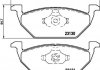 Комплект тормозных колодок, дисковый тормоз 8DB 355 008-591 BEHR / HELLA 8DB355008-591 (фото 2)