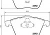 Комплект тормозных колодок, дисковый тормоз 8DB 355 009-141 BEHR / HELLA 8DB355009141 (фото 2)