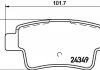 Тормозные колодки, дисковый тормоз (набор) HELLA 8DB355012391 (фото 2)