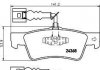 Комплект тормозных колодок, дисковый тормоз 8DB 355 012-441 BEHR / HELLA 8DB355012441 (фото 2)