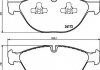 Тормозные колодки дисковые перед. BMW X5 E70, F15 X6 E71, F16 07- HELLA 8DB 355 012-661 (фото 2)