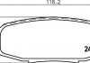 Комплект тормозных колодок, дисковый тормоз 8DB 355 013-771 BEHR / HELLA 8DB355013-771 (фото 2)