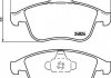 Комплект тормозных колодок, дисковый тормоз 8DB 355 015-041 BEHR / HELLA 8DB355015041 (фото 2)