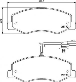 Гальмівні колодки, дискове гальмо (набір) HELLA 8DB 355 015-311