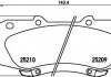 Тормозные колодки, дисковый тормоз (набор) HELLA 8DB355015821 (фото 2)