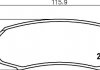 Комплект тормозных колодок, дисковый тормоз 8DB 355 016-831 BEHR / HELLA 8DB355016-831 (фото 2)