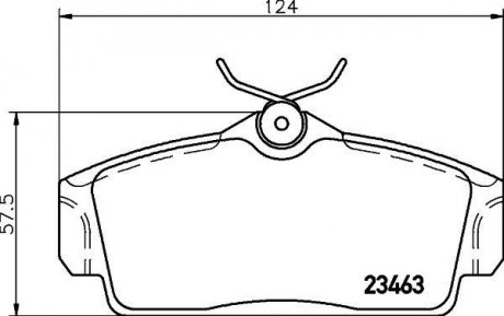 Тормозные колодки, дисковый тормоз (набор) HELLA 8DB355018441 (фото 1)