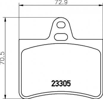 Тормозные колодки, дисковый тормоз (набор) HELLA 8DB355019441 (фото 1)