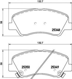 Гальмівні колодки дискові HELLA 8DB355020231 (фото 1)