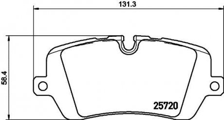 Гальмівні колодки диск.задні Range Rover IV 3.0D-5.0 12- 8DB 355 020-361 BEHR / HELLA 8DB355020361