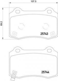 Тормозные колодки.) HELLA 8DB355021251