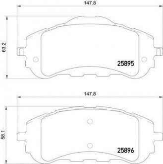 Тормозные колодки дисковые HELLA 8DB355021321 (фото 1)