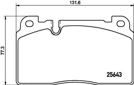 Дисковые тормозные колодки HELLA 8DB355021331 (фото 1)