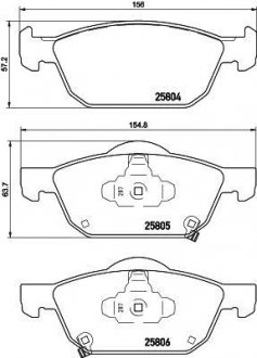 Гальмівні колодки (набір) HELLA 8DB355021431