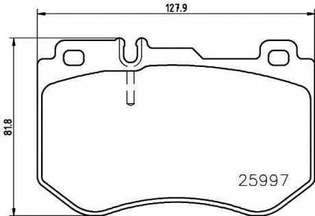 Тормозные колодки дисковые HELLA 8DB355021741